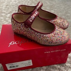 Papanatas by Eli Baby Girl glitter Mary Janes